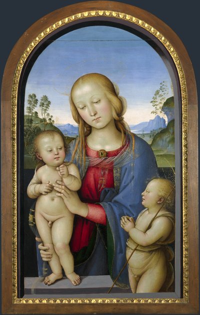 Madonna con San Juan Bautista de Pietro Perugino